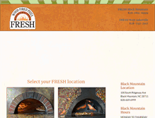 Tablet Screenshot of freshwoodfiredpizza.net